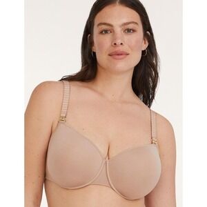 ThirdLove Women's Taupe Cotton 24/7 Classic Underwire‎ Nursing Bra 38E